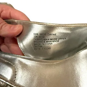 Worthington Dayne Silver Metallic Peep Toe Stiletto Heels‎ Sz 6.5 thumbnail 15
