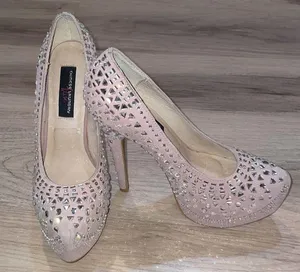 Chinese Laundry Elise sparkle platform heels with silver rhinestone 6 thumbnail 4