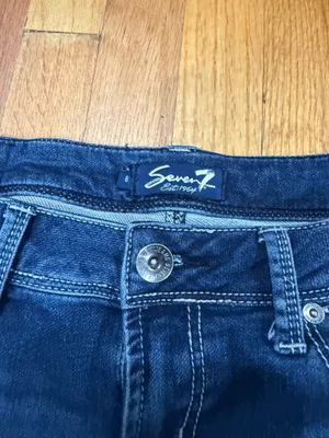 Seven7 woman Denim blue capri Jeans 8 thumbnail 3