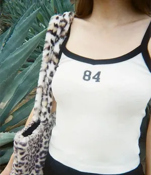 John Galt White Black 84 Tank Top Women’s Small thumbnail 1