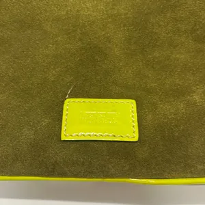 Meredith Wendell suede and leather handbag. Gray thumbnail 2