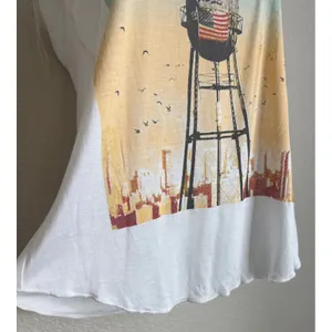 American‎ Rag Womens Small Tank Top White Brooklyn Girl Graphic Racerback NEW thumbnail 2