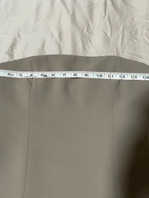 Aritzia Wilfred strapless Posh Tube Top Size 4 Nomad Taupe color thumbnail 3