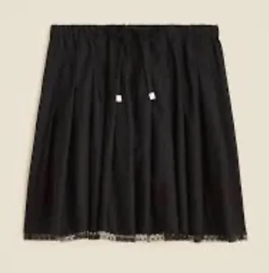 New With Tags JCrew Lace Trim Pleated Skirt Sz S thumbnail 1