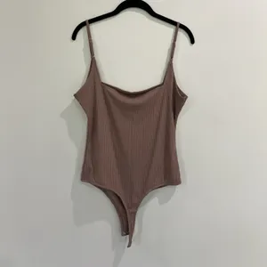 LULUS Danyelle Bodysuit Ribbed Knit Square Neck Spaghetti Strap Size‎ XL thumbnail 2