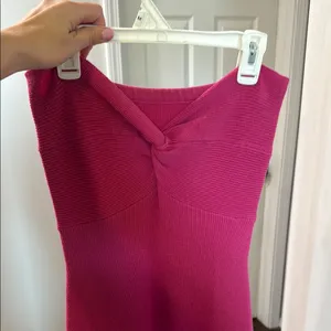 Elegant Pink Strapless Dress thumbnail 2