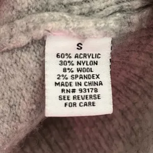 MAGASCHONI Grey Wool Blend MockNeck Sweater Size Small thumbnail 6