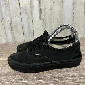 Vans Authentic Black Canvas Skate Shoes Unisex Men's 5.5/Women's‎ 7 Casual thumbnail 3