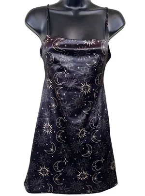Urban Outfitters Celestial Moon & Sun Mini Slip Dress thumbnail 1