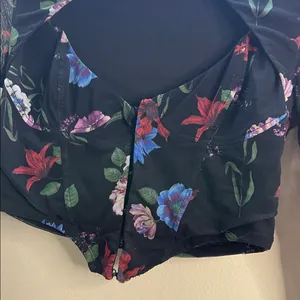 NWT AFRM X Revolve Macie Floral Mesh Cutout Corset Top size Small thumbnail 7