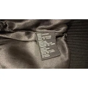 Vintage Bebe Women Jacket XS Black Leather Moto Fabric Sleeves Y2K thumbnail 5