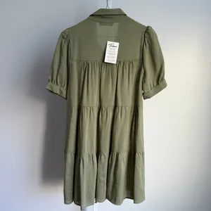 Trixxi Tiered Mini Dress - Button Front, Puff Sleeve, Casual -‎ sz S thumbnail 7