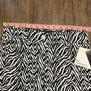 89th + Madison | Zebra Stretch Shorts Black Size 6 thumbnail 8