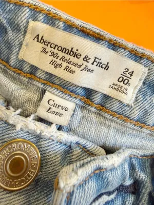 ABERCROMBIE & FITCH Curve Love The 90’s Relaxed Jean‎ High Rise Released Hem 24 thumbnail 5