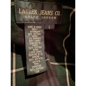 Lauren Ralph Lauren Black Corduroy‎ Jacket Leather Elbow Patches Women Large L thumbnail 7