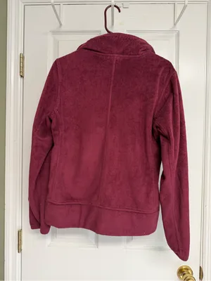 The North Face Women's Burgundy Full Zip Fleece Jacket thumbnail 2