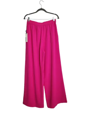 Haute Monde Neon Pink Wide Leg Trouser Pants Size Medium NWT thumbnail 2
