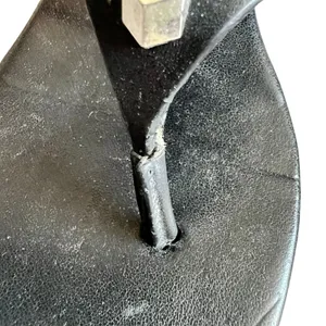 Michael Kors Black Studded Valencia Thong Block Low Block Heel Sandals Size 5.5 thumbnail 3