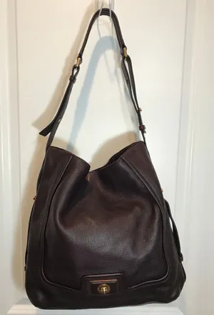 Marc by Marc Jacobs Black Pebbled Leather Hobo Bag EUC thumbnail 1