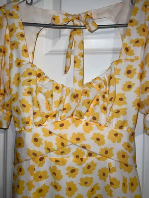 Boutique 1978 And Company Yellow Floral Dress 💛🌻 thumbnail 2
