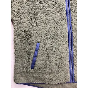 Perch by Blu Pepper Womens 2XL Green Sherpa Fleece Zip Up Hoodie Jacket‎ thumbnail 2