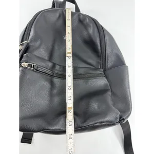 Freshly Picked Classic Diaper Bag Backpack Black Vegan Leather Padded Straps thumbnail 8