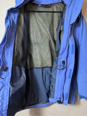 Patagonia GORE-TEX Rain Shell‎ Jacket Women’s S Blue Hooded Waterproof Hiking thumbnail 7