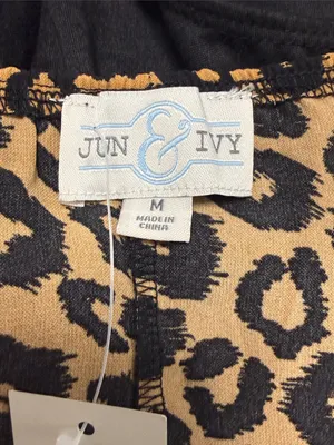 Leopard Print Cowl Neck Bodysuit in Tan and Black thumbnail 9