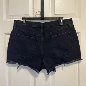 Abercrombie & Fitch Black Annie High Rise Denim Shorts Women’s Size 32/14 thumbnail 2