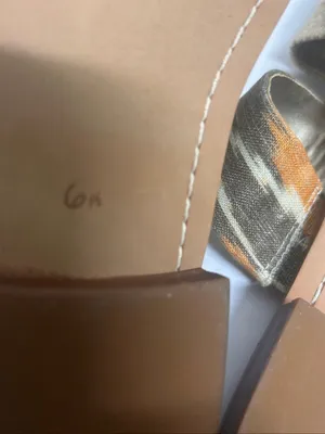 NWOB Sam Edelman Haydee Slides Boho Beige Orange 6.5 thumbnail 8