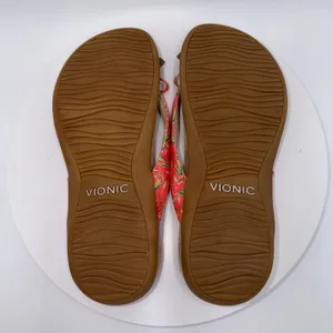 Vionic Bella II Coral Pink Floral Bow Orthotic Sandals Womens 11 Wide thumbnail 7