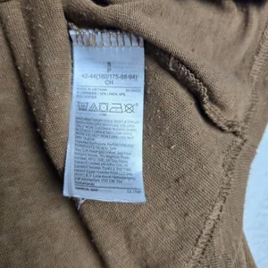 Gap‎ 46R Womens Linen Blend Boat Neck Long Sleeve Tee Brazen Brown Scoop Neck thumbnail 4