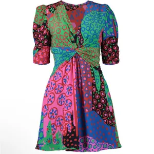 RHODE leanna mini dress in enchanted woods vibrant print‎ size 4 thumbnail 6