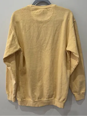 New! Firstport Size Medium Sweatshirt Yellowstone Athletics‎ Butter Yellow thumbnail 4