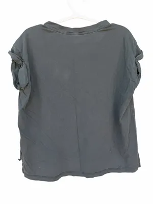 AllSaints Leopard Graphic Women’s Tee S Charcoal Cropped Grunge Benin Pina thumbnail 4