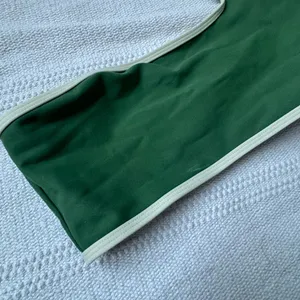 We wore what contrast one shoulder top green / wheat NWT XS thumbnail 4