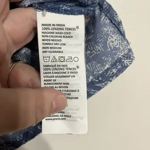 Prana Women's Zandra Tank‎ Top Blue Waimea Print Size Small Adjustable Strap thumbnail 4