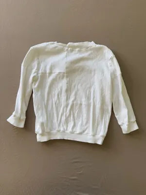 English Cotton Mixed Stitch Sweater White Size XS thumbnail 2