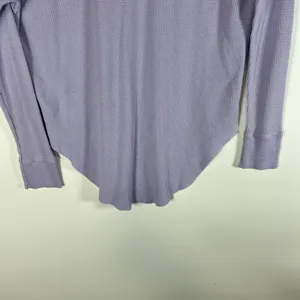 Aritzia TNA Size XXS Alder Thermal Waffle Knit Long Sleeve‎ Lilac Purple Casual thumbnail 12
