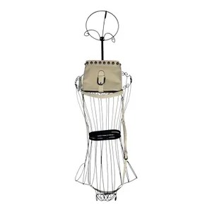 No Boundaries Moto Bucket Bag Beige Studded Crossbody Shoulder Purse NWT thumbnail 6