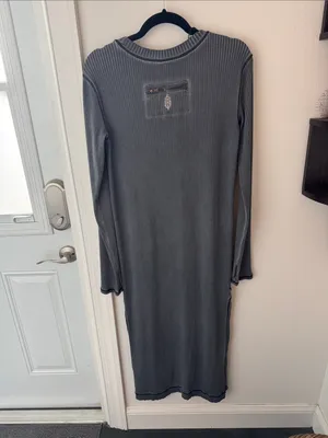 • FP Movement • NWOT Women’s Position Tunic Layer Long Sleeved Dress Charcoal thumbnail 4