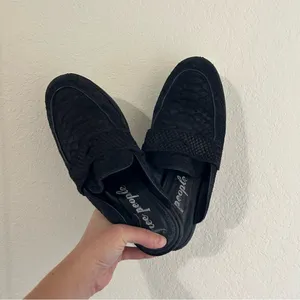 Free People At Ease Leather Snakeskin Mules thumbnail 3
