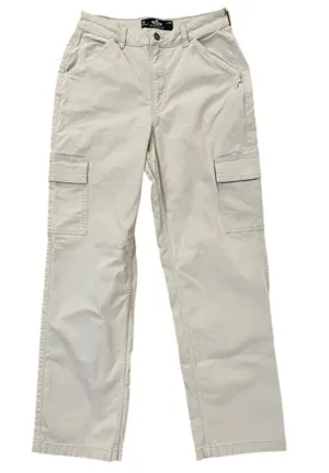Hollister Ultra High-Rise Dad Pant Womens Sz 4R W27 Gray Cargo Stretch thumbnail 1
