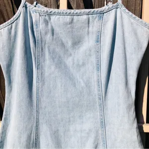 Indigo Rein NEW Light Wash Blue Denim Maxi Dress Size Medium thumbnail 3