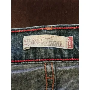 Levis Relaxed Boot Cut Jeans Womens 12 Blue Medium Wash Stretch Denim Pants thumbnail 8