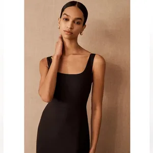 BHLDN Catarina Crepe Maxi Dress in Black thumbnail 2