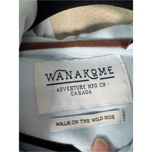 Wanakome Light Blue Hoodie Sweatshirt Womens XS Casual Cozy Cowl Neck thumbnail 8