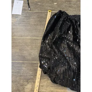 Nichole Lynel The‎ Label Mini skirt sequin bubble black Size Large Glam Cocktail thumbnail 8