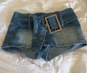 Shein Jean Mini Skort thumbnail 1
