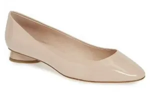 Kate Spade New York Women Fallyn Tusk Nude Patent Leather‎ Shoes Flats Size 7.5 thumbnail 1